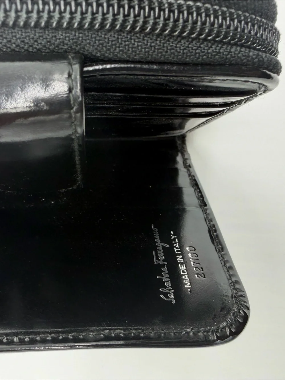 Salvatore Ferragamo Black Leather Men's Wallet